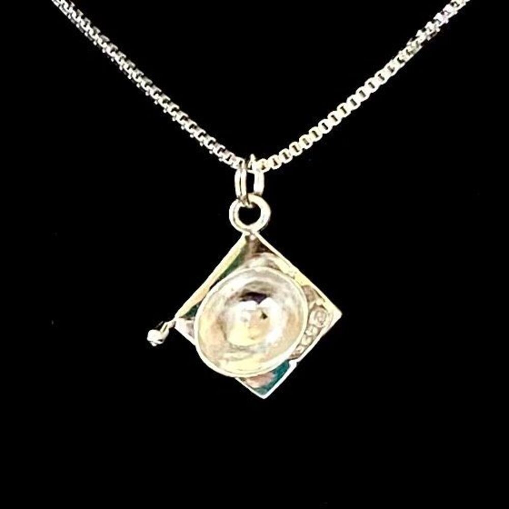 ATM Sterling 925 Silver Graduate  Necklace